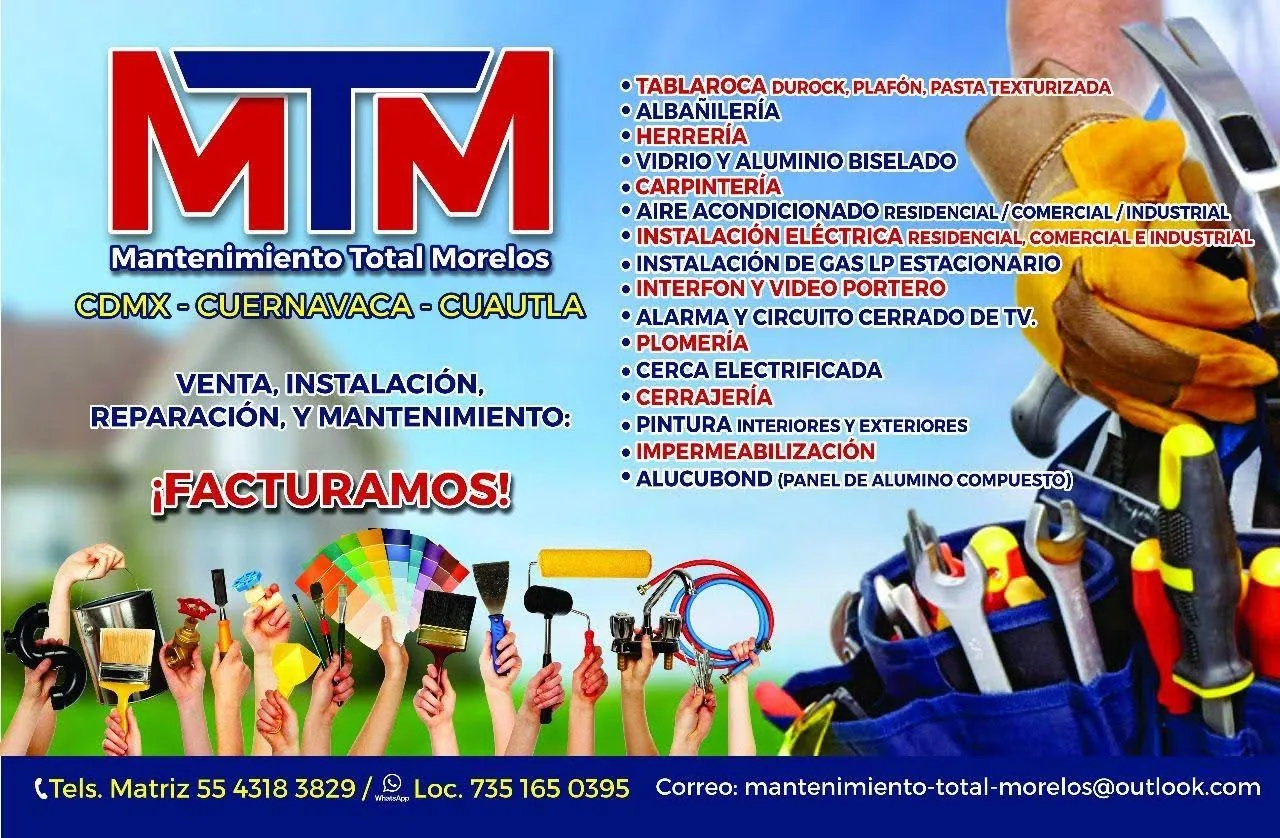 Catálogo visual de trabajos y especialidades de MTM